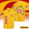Gold Coast Suns AFL x XXXX Gold Hawaiian Shirts Personalized Gifts For Fans - Limited Edition