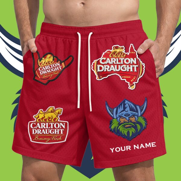 Canberra Raiders NRL x Carlton Draught Short Pants Personalized Gifts For Fans - Limited Edition