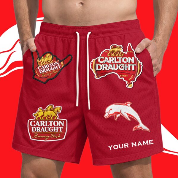 The Dolphins NRL x Carlton Draught Short Pants Personalized Gifts For Fans - Limited Edition