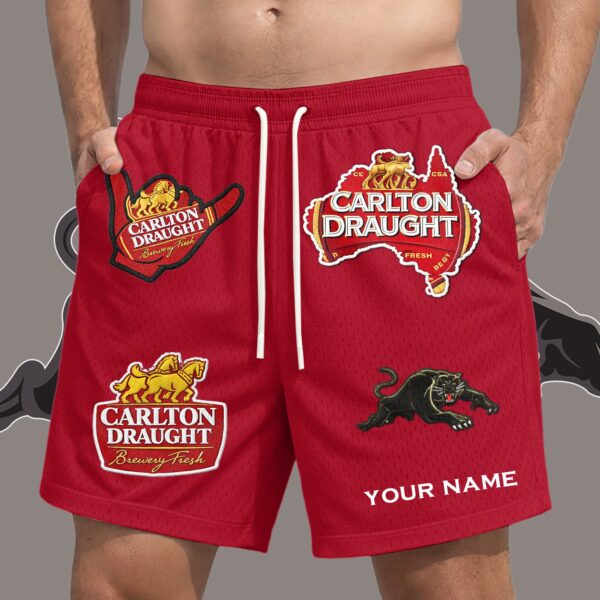 Penrith Panthers NRL x Carlton Draught Short Pants Personalized Gifts For Fans - Limited Edition