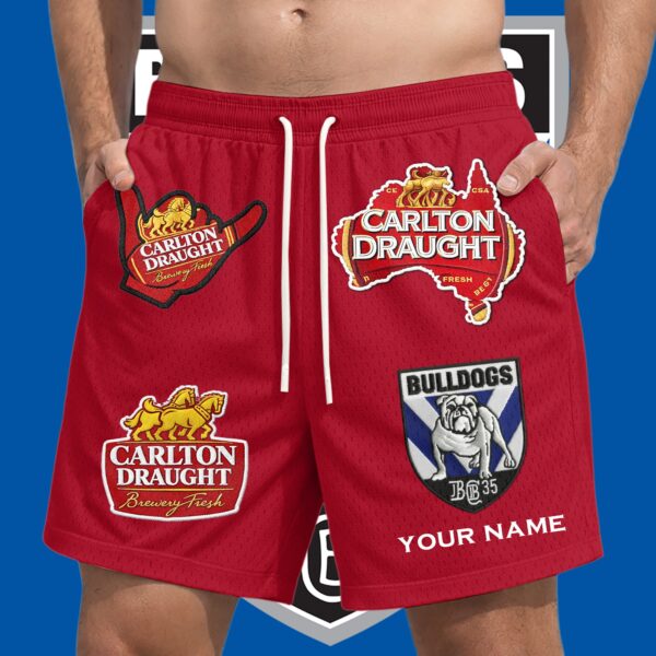 Canterbury Bulldogs NRL x Carlton Draught Short Pants Personalized Gifts For Fans - Limited Edition