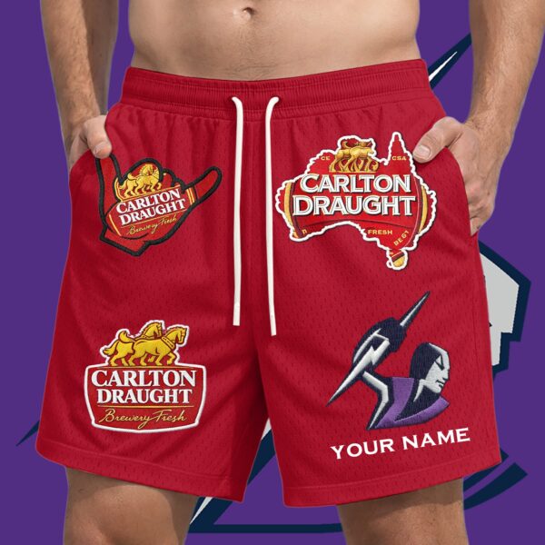 Melbourne Storm NRL x Carlton Draught Short Pants Personalized Gifts For Fans - Limited Edition