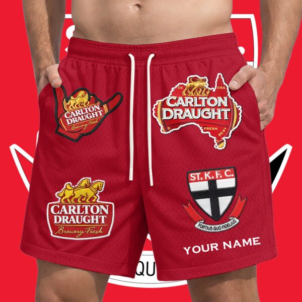St Kilda Saints AFL x Carlton Draught Short Pants Personalized Gifts For Fans - Limited Edition