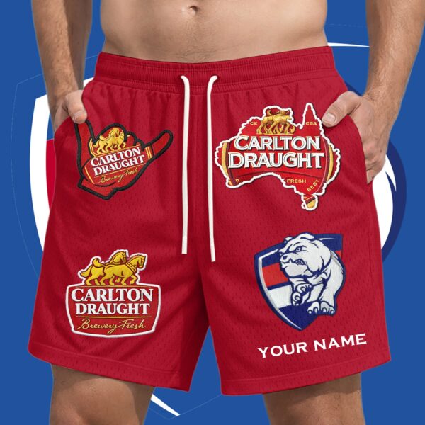 Western Bulldogs AFL x Carlton Draught Short Pants Personalized Gifts For Fans - Limited Edition