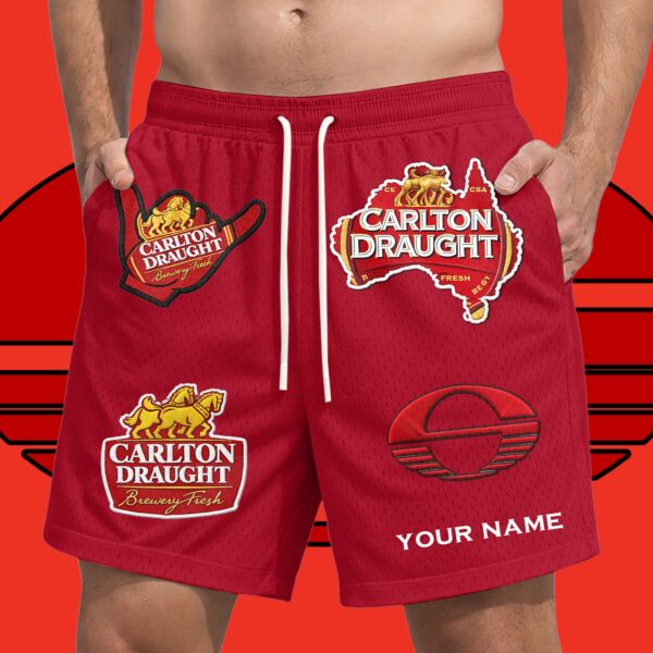 Gold Coast Suns AFL x Carlton Draught Short Pants Personalized Gifts For Fans - Limited Edition