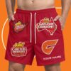 GWS Giants AFL x Carlton Draught Short Pants Personalized Gifts For Fans - Limited Edition
