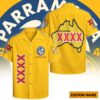 Parramatta Eels NRL x XXXX Gold Hawaiian Shirts Personalized Gifts For Fans - Limited Edition