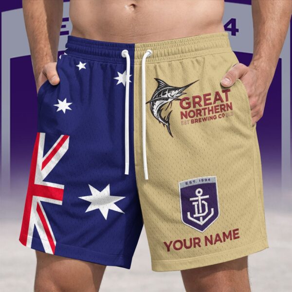 Fremantle Dockers AFL x Great Northern Australia Flag Short Pants Personalized Gifts For Fans - Limited Edition