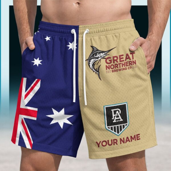 Port Adelaide Power AFL x Great Northern Australia Flag Short Pants Personalized Gifts For Fans - Limited Edition