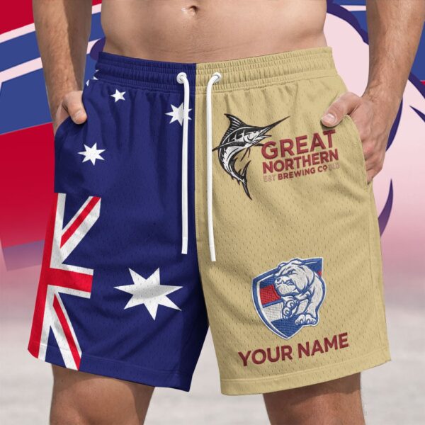 Western Bulldogs AFL x Great Northern Australia Flag Short Pants Personalized Gifts For Fans - Limited Edition