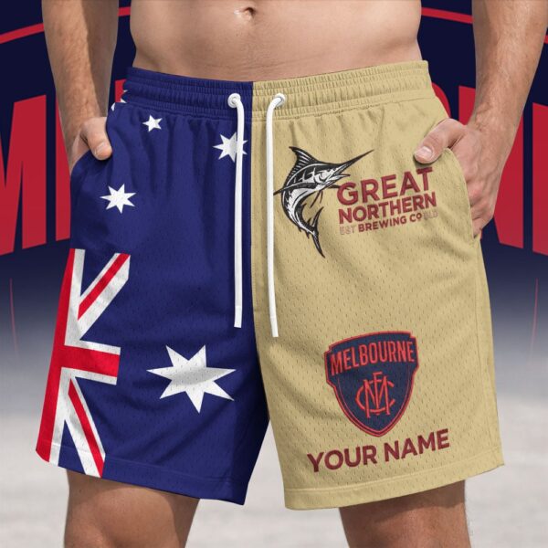 Melbourne Demons AFL x Great Northern Australia Flag Short Pants Personalized Gifts For Fans - Limited Edition