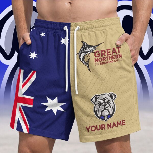 Canterbury Bulldogs NRL x Great Northern Australia Flag Short Pants Personalized Gifts For Fans - Limited Edition