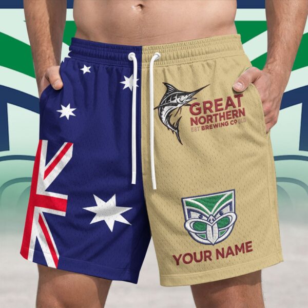 New Zealand Warriors NRL x Great Northern Australia Flag Short Pants Personalized Gifts For Fans - Limited Edition