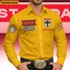 St Kilda Saints AFL x XXXX Gold Men's Long-Sleeve Button Shirt Custom Name Gifts For Fans - Limited Edition