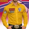 Western Bulldogs AFL x XXXX Gold Men's Long-Sleeve Button Shirt Custom Name Gifts For Fans - Limited Edition