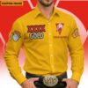 Sydney Swans AFL x XXXX Gold Men's Long-Sleeve Button Shirt Custom Name Gifts For Fans - Limited Edition