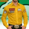 South Sydney Rabbitohs NRL x XXXX Gold Men's Long-Sleeve Button Shirt Custom Name Gifts For Fans - Limited Edition
