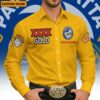 Parramatta Eels NRL x XXXX Gold Men's Long-Sleeve Button Shirt Custom Name Gifts For Fans - Limited Edition