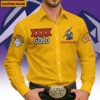 Melbourne Storm NRL x XXXX Gold Men's Long-Sleeve Button Shirt Custom Name Gifts For Fans - Limited Edition