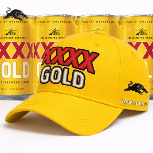 Penrith Panthers NRL x XXXX Gold Classic Cap Custom Name Gifts For Fans - Limited Edition