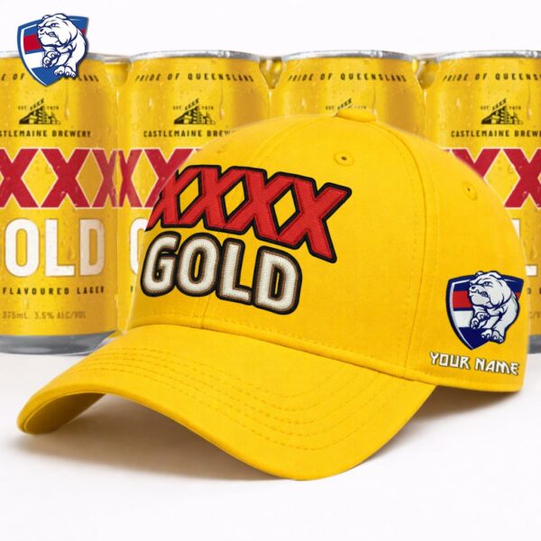 Western Bulldogs AFL x XXXX Gold Classic Cap Custom Name Gifts For Fans - Limited Edition