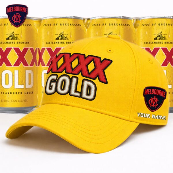 Melbourne Demons AFL x XXXX Gold Classic Cap Custom Name Gifts For Fans - Limited Edition
