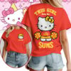Gold Coast Suns AFL x Hello Kitty T Shirt Personalized Gifts For Fans - Limited Edition