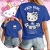 North Melbourne Kangaroos AFL x Hello Kitty T Shirt Personalized Gifts For Fans - Limited Edition