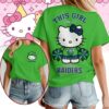 Canberra Raiders NRL x Hello Kitty T Shirt Personalized Gifts For Fans - Limited Edition