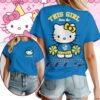 Parramatta Eels NRL x Hello Kitty T Shirt Personalized Gifts For Fans - Limited Edition