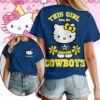 North QLD Cowboys NRL x Hello Kitty T Shirt Personalized Gifts For Fans - Limited Edition