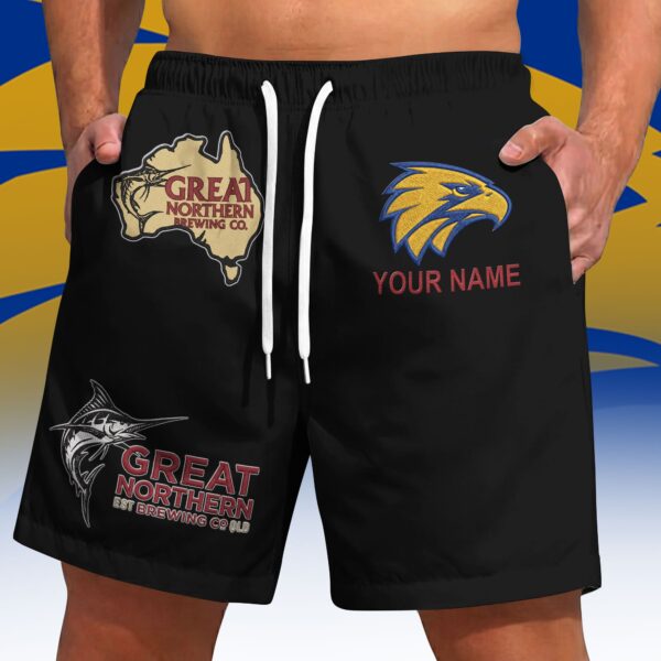 West Coast Eagles AFL x Great Northern Beer Short Pants Personalized Gifts For Fans - Limited Edition
