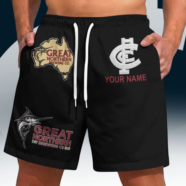 Carlton Blues AFL x Great Northern Beer Short Pants Personalized Gifts For Fans - Limited Edition