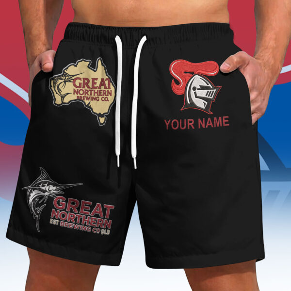 Newcastle Knights NRL x Great Northern Beer Short Pants Personalized Gifts For Fans - Limited Edition