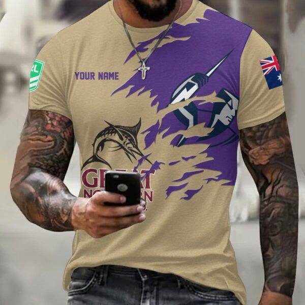 Melbourne Storm NRL x Great Northern Beer T Shirt Custom Name Gifts For Fans - Limited Edition