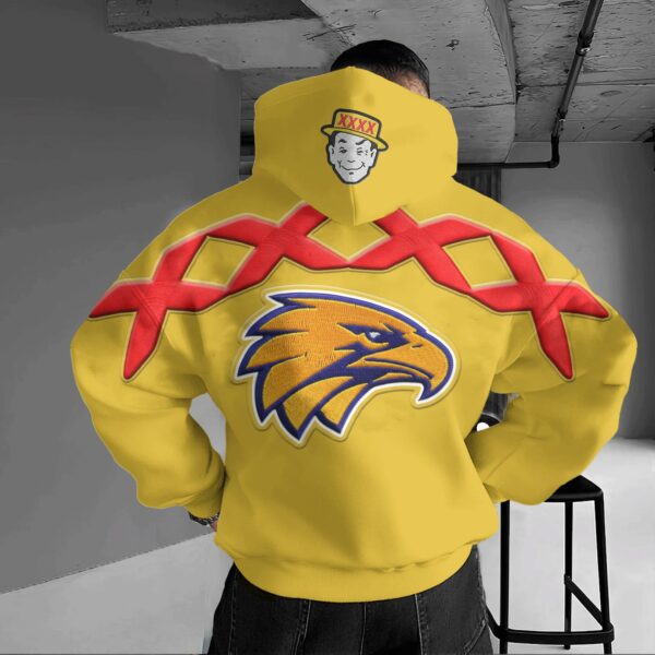 West Coast Eagles AFL x XXXX Gold Hoodie Custom Name Gift For Fan - Limited Edition
