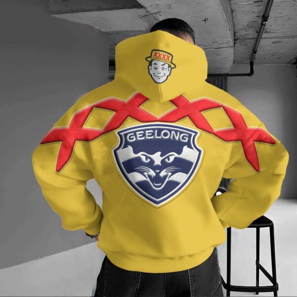 Geelong Cats AFL x XXXX Gold Hoodie Custom Name Gift For Fan - Limited Edition