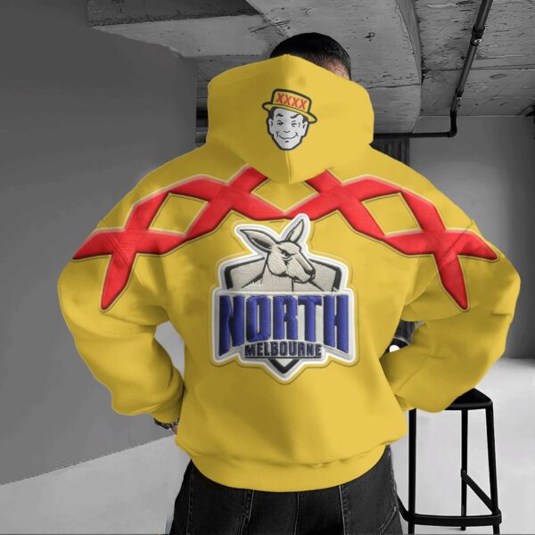 North Melbourne Kangaroos AFL x XXXX Gold Hoodie Custom Name Gift For Fan - Limited Edition