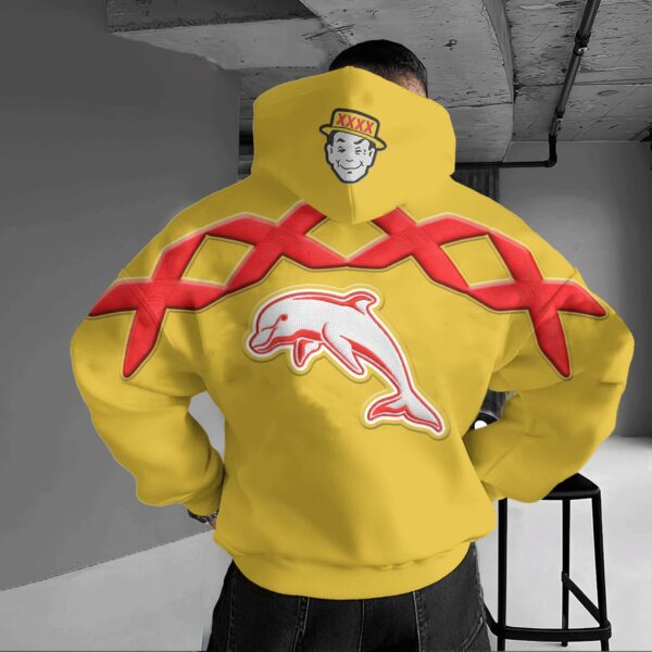 The Dolphins NRL x XXXX Gold Hoodie Custom Name Gift For Fan - Limited Edition