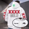 Penrith Panthers NRL x XXXX Gold White Hoodie Custom Name Gifts For Fan - Limited Edition