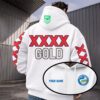 Parramatta Eels NRL x XXXX Gold White Hoodie Custom Name Gifts For Fan - Limited Edition