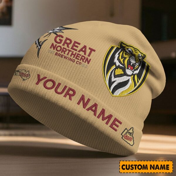 Richmond Tigers AFL x Great Northern Beer Beanie Hat Custom Any Name Gifts For Fan - Limited Edition