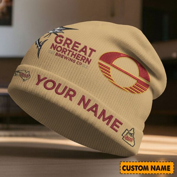 Gold Coast Suns AFL x Great Northern Beer Beanie Hat Custom Any Name Gifts For Fan - Limited Edition