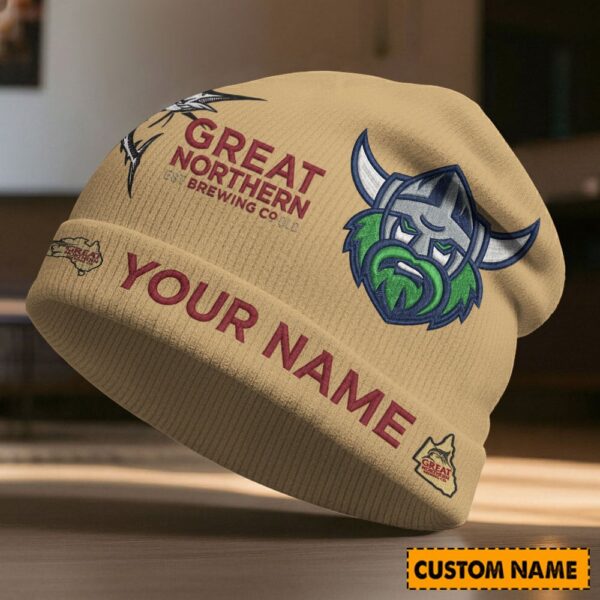 Canberra Raiders NRL x Great Northern Beer Beanie Hat Custom Name Gifts For Fan - Limited Edition