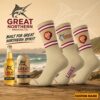 Brisbane Lions AFL x Great Northern Beer Crew Socks Custom Any Name Gifts For Fan - Limited Edition