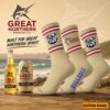 Canterbury Bulldogs NRL x Great Northern Beer Crew Socks Custom Any Name Gifts For Fan - Limited Edition
