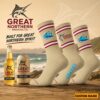 Cronulla Sharks NRL x Great Northern Beer Crew Socks Custom Any Name Gifts For Fan - Limited Edition