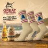 Gold Coast Titans NRL x Great Northern Beer Crew Socks Custom Any Name Gifts For Fan - Limited Edition